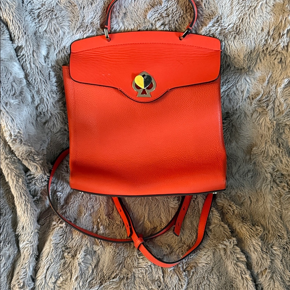 Stylish Kate Spade Red Leather Women's Bag